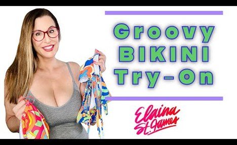 Groovy String  swimsuit Try-On #50plusandfabulous #bikini #tryonhaulshein #elaina