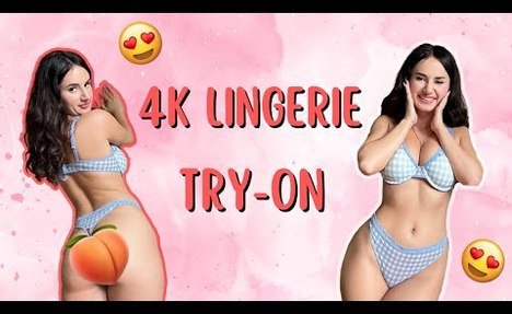 [4K] SUPER TRANSPARENT LINGERIE Try-on Haul l Lingerie video & Try-on