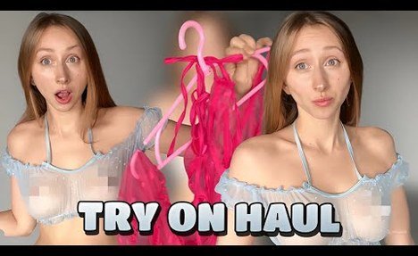 4K TRANSPARENT LINGERIE TRY-ON HAUL