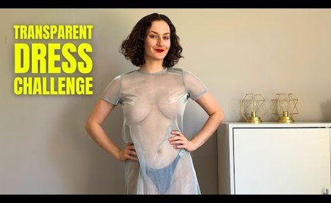 4K TRANSPARENT Try-On Haul 2024 | Transparent Dress Challenge | See-Through Fashion