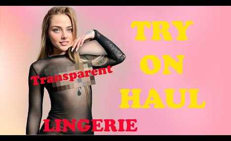 4K Molly Haul Transparent Try-on | See Through REAL Lingerie 2024