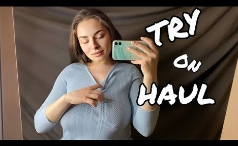 (4K) See-Through Lingerie Try on Haul || Transparent clothes & No Bra Trend Ella Rose on #haul_shein