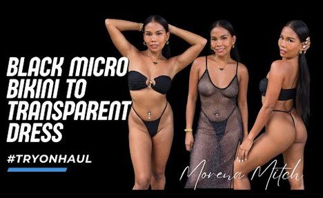 From Micro  tankini to Sheer Elegance | Fashion Try-On Haul in 4K