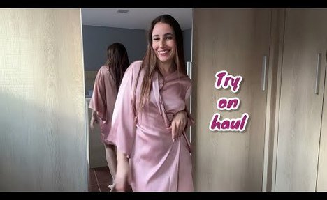 [4K] See-Through Lingerie Try on Haul - Transparent garment No Bra Trend | Get Ready With Me [2024]