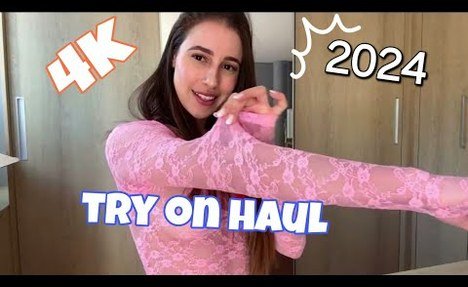 4K holly Haul Transparent Lingerie Try-on | See Through haul outfit  2024