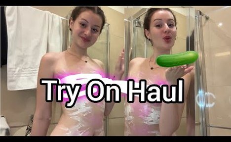 See-Through Lingerie Try on Haul | Transparent garment & No Bra Trend [4K] #lingerieonhaul