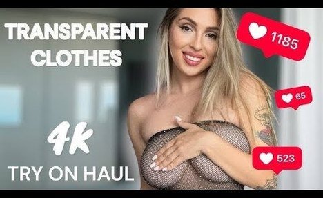 Try-On Haul At The Mall | (4K) See-Through Lingerie Try on Haul | See-Through Try On Haul