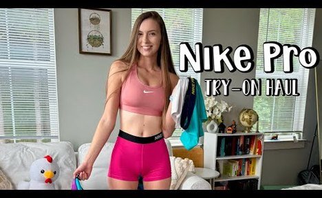 Nike Pro Shorts Try on Haul | Activewear / sporty Outfits [4k] Close ups & Camel Toe