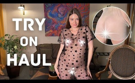 4K No Bra Transparent Try On Haul: 2024 Fashion | Dry vs Wet