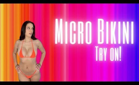 4k Micro  swimwear Try ON!