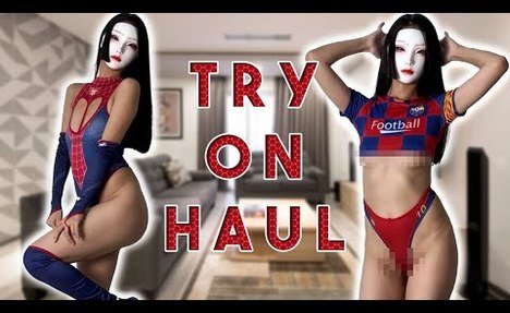 2024 Cosplay & Lingerie Try On Haul | Spider & Football Styles | oriental Model | 4K