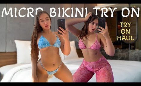 [4K] *CURVY* SUMMER MICRO  thong bikini TRY ON HAUL | TRANSPARENT CLOTHING *HOT* | By Diana Loue