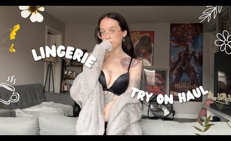 Cozy lingerie try on haul | 4K