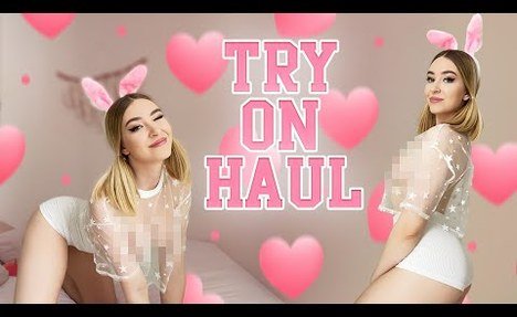 [4K] Transparent Try On Haul | Sheer Top | No Bra | Close Ups