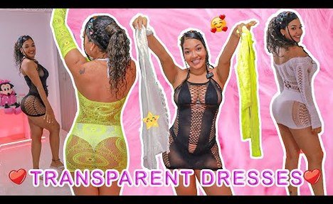 [4K] TRANSPARENT bikini & Lingerie Try On Haul 2024