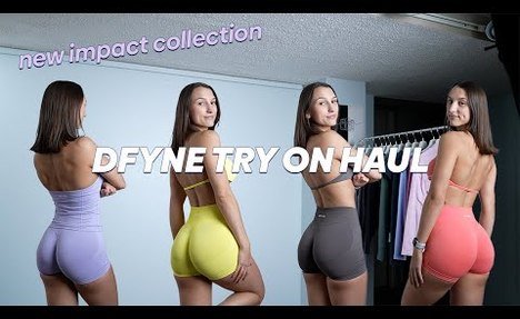 NEW IMPACT COLLECTION | dfyne try on haul | new biker shorts