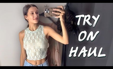 [4K] Transparent Lingerie Try on Haul | No Bra Sheer Outfits (2024) | See Through Try On Haul