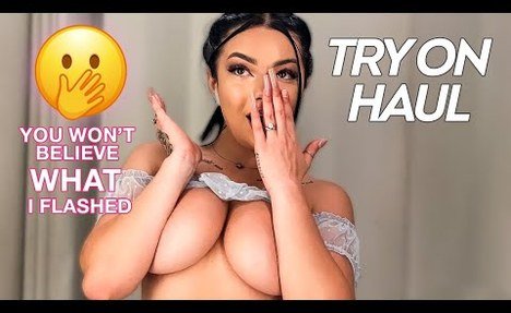 FISHNET DRESS TRANSPARENT TRY ON HAUL (4K)