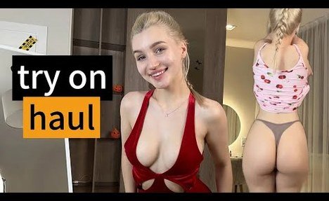 [4K] Micro  two-piece swimsuit Try-On Haul Dress video