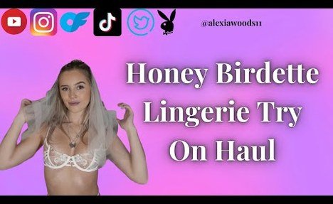 [4K] *SEXY* HONEY BIRDETTE LINGERIE TRY ON