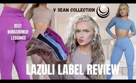 I FOUND THE BEST NONSCRUNCH leggings | Lazuli label V seam collection activewear tryon haul review