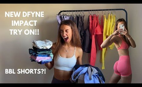 DFYNE TRY ON HAUL!! BBL SHORTS?!