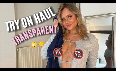 TRY ON HAUL - LINGERIE TRANSPARENTE BLEU