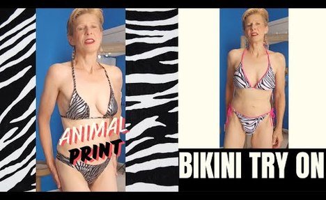 SXY Leopard Print  microkini Try-On Haul | Animal Print Bikinis Try On