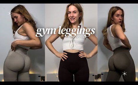 gym tights try on haul