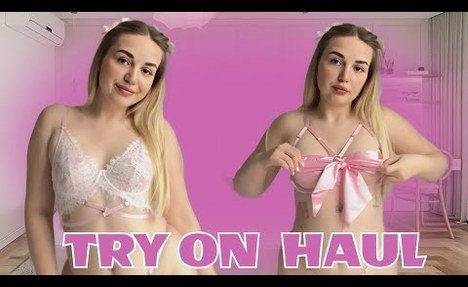 4K cute TIGHT MINI BIKINIS TRY ON HAUL HOT AnnaofMontana tape