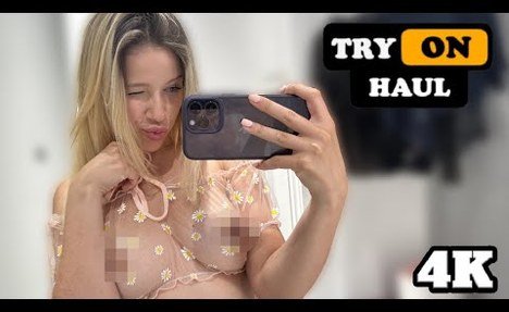 [4K] See Through Try On Haul | Transparent Lingerie Try-On Haul 2024 | Sheer Lingerie Try-On Haul