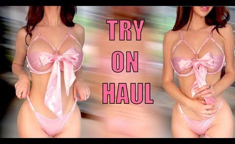 [4k] TRANSPARENT LINGERIE | TRY ON HAUL | Close Ups | See through 2024