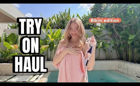 4k | TRY ON HAUL |  swim set | Micro |  microkini | GET READY WITH ME