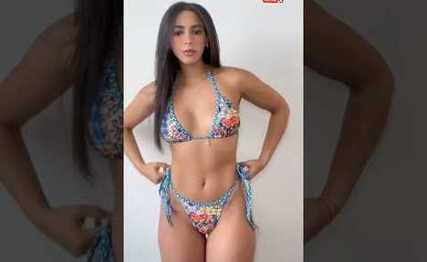 swimwear Try-on haul #welcometothebeach #model #bikini #shortsviral