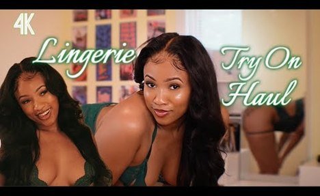 4K TRANSPARENT Lingerie Try On Haul | with Mirror View | Curvy Body