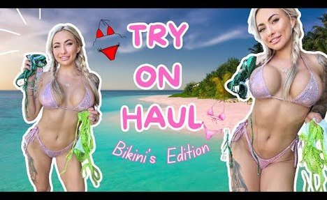 [4K]  beachwear Try-On Haul vlog | Outdoor Edition