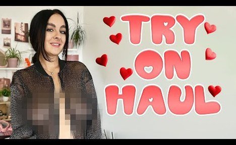 [4K] Transparent Bodysuit Try On Haul | Sheer Blouse | No Bra