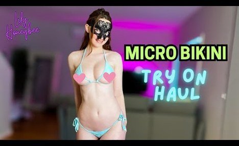 4k Transparent  MICRO  swim set Try On Haul | 2024 [4K] | hot modals #bikini #tryonhaulshein