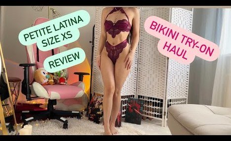 swim set TRY ON HAUL | XS petite latina  swim set try on video review