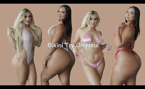 two-piece swimsuit Try On Haul With Cami Bernal in 4K