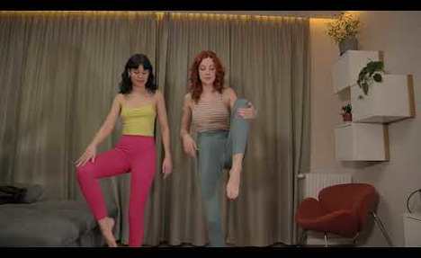 yoga pants TRY ON with Cherry Candle & Mia Stone