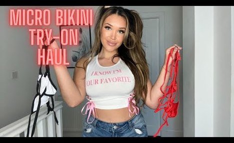 Micro  bathing suit try-on haul