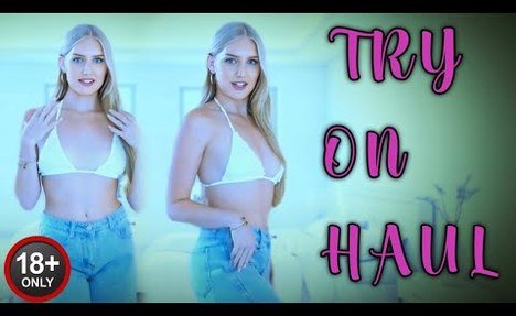 4K Transparent White  tankini Try-On Haul | Lingerie & Transparent Clothing Trends | Emily