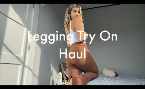 Flare yoga pants Try On Haul