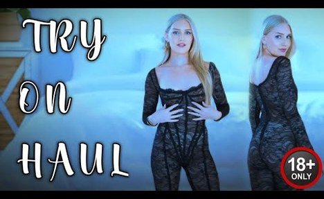 SEE THROUGH black TRANSPARENT product TRY ON HAUL | BRALESS LINGERIE HAUL | petite  BODY NO BRA