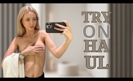 [4K] Transparent Lingerie Try-On Haul | See Through Try On Haul | Sheer Lingerie Try-On Haul 2024