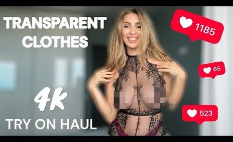 Transparent  Lingerie Try On Haul