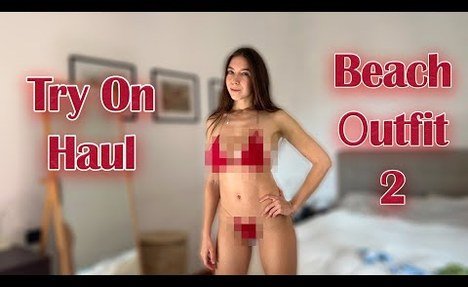 4K  thong bikini Try On Haul | Tany Bann