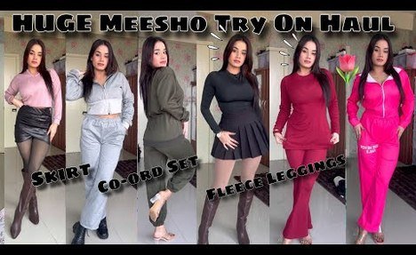 "HUGE" Meesho Try-On Haul|| Faux Leather, Co-ord Set,Fleece Leggings|| Mansi Sharma✨