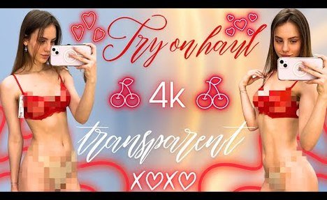 Transparent Try On Haul 4K | Elegant Lingerie & Lace Tops Showcase